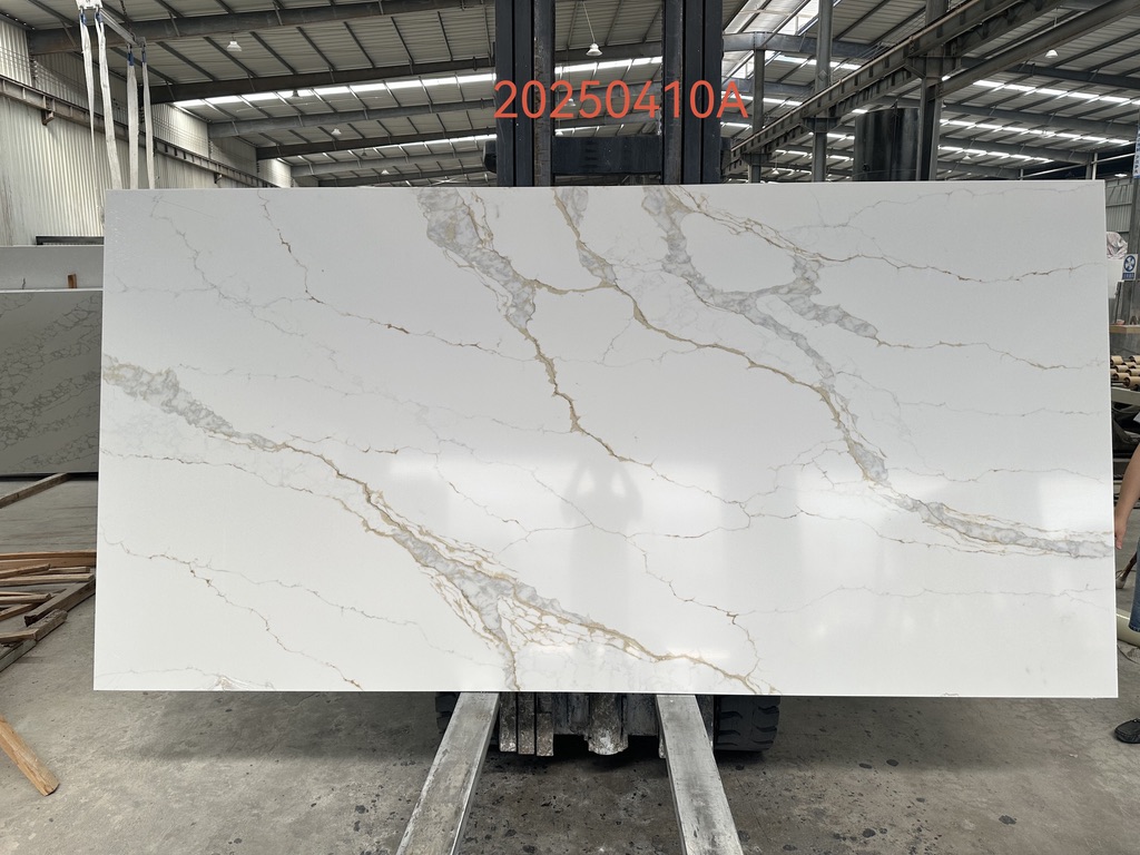 20250410a calacatta gold quartz slab