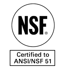 NSF/ANSI 51 Certified