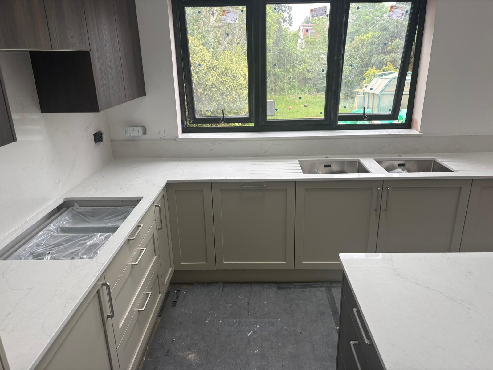 quartz kitchen countertop