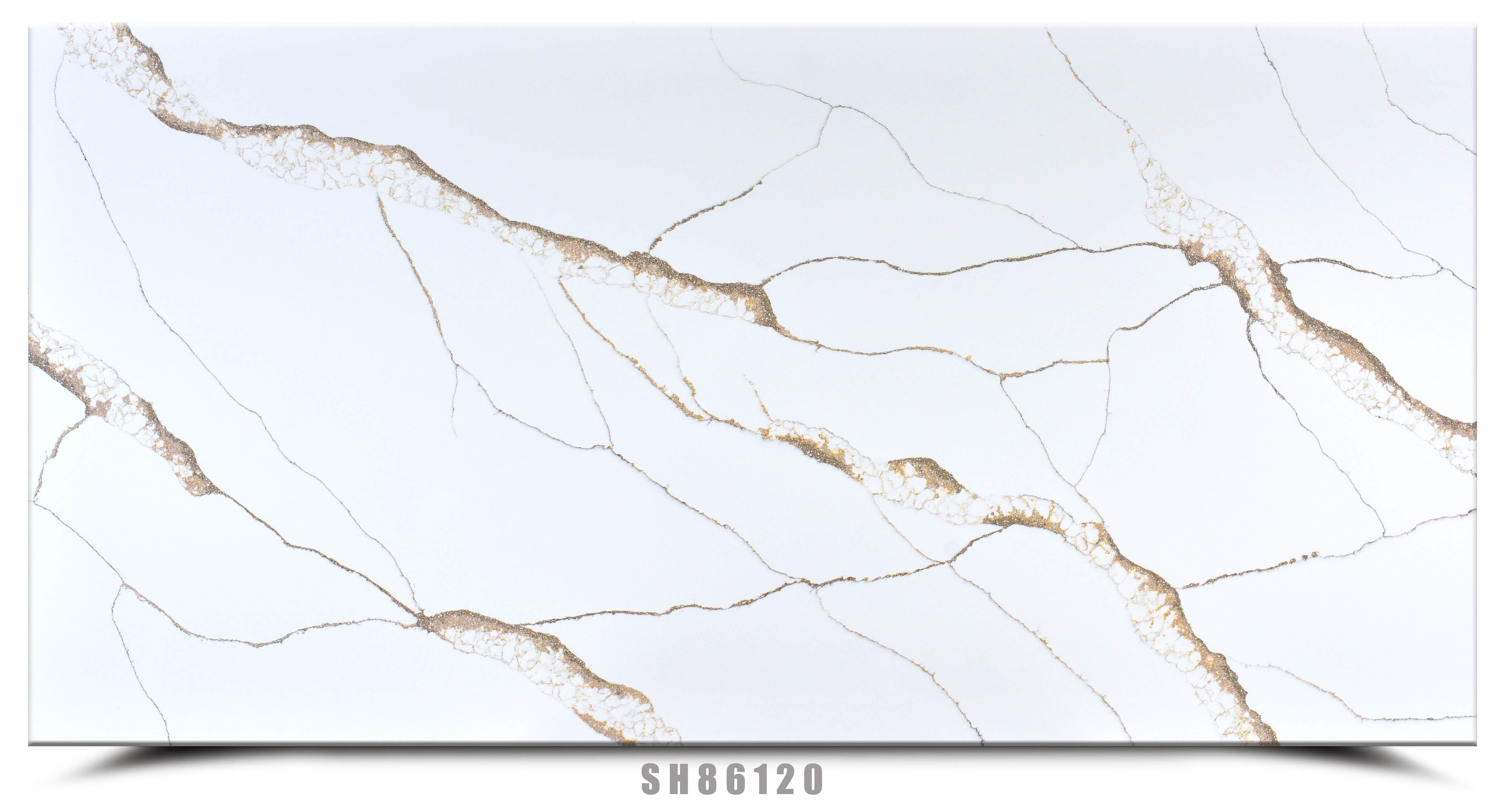 sh86120 calacatta gold quartz xinxing slab