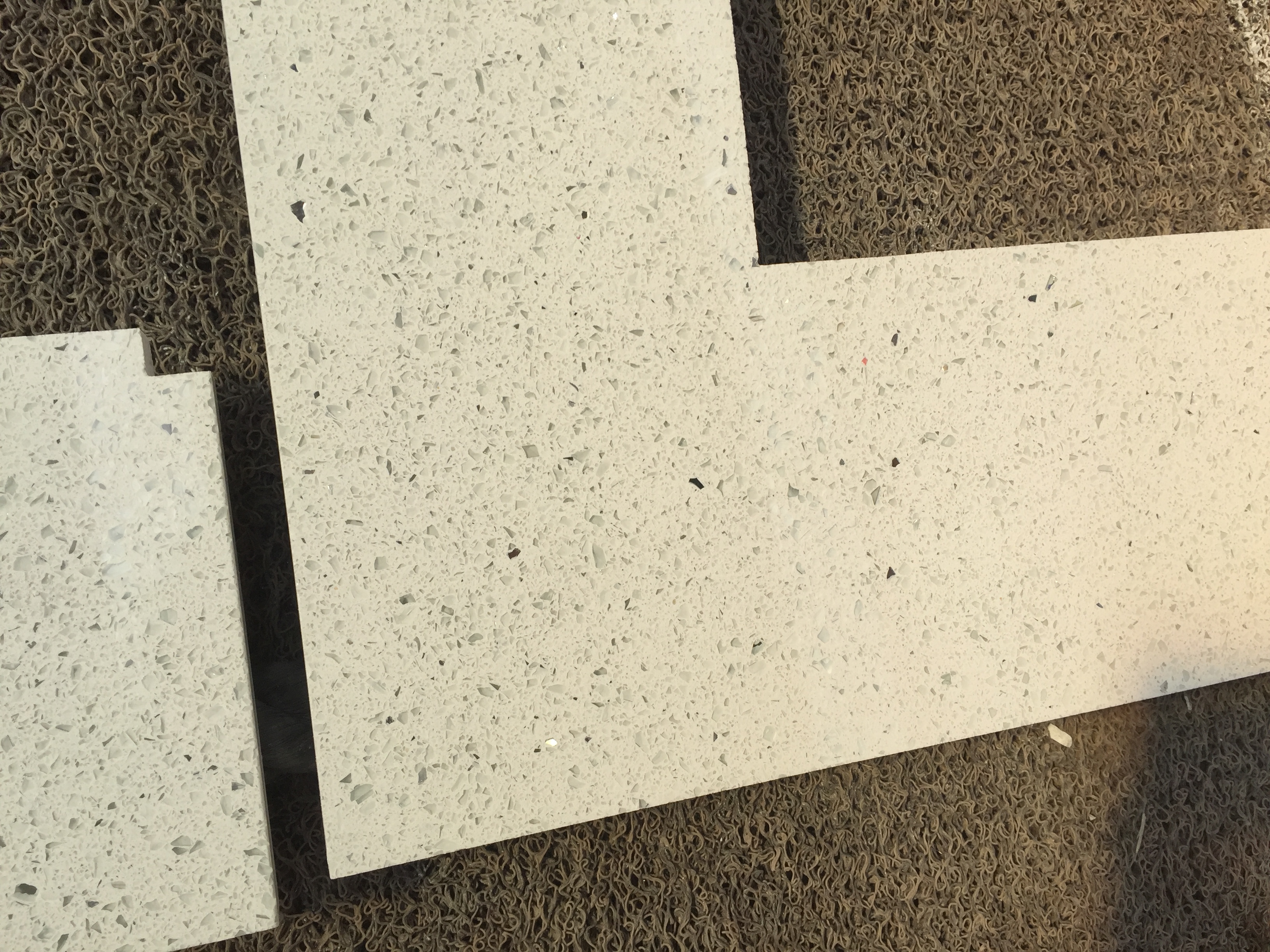 sparkling white quartz vanity tops