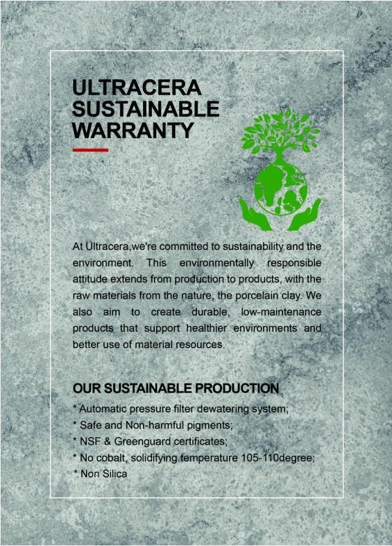 ultracera sustainable warranty